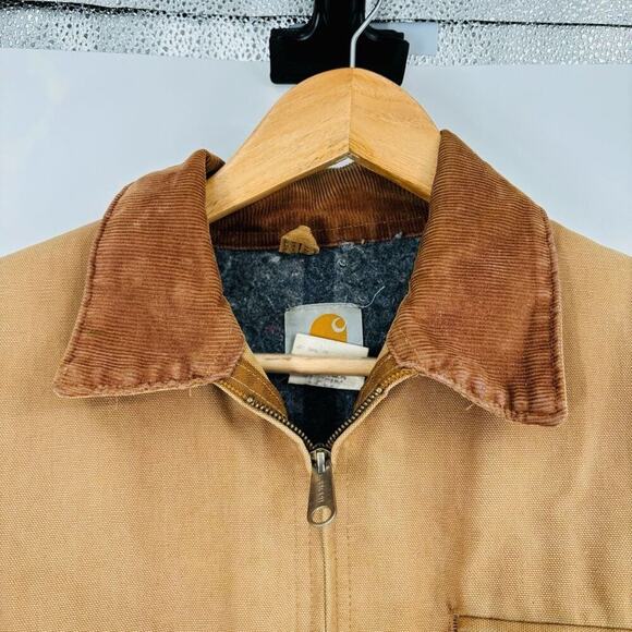Vintage Carhartt J01 BRN Blanket Lined Detroit Jacket Brown Mens Size 48 - Picture 4 of 10
